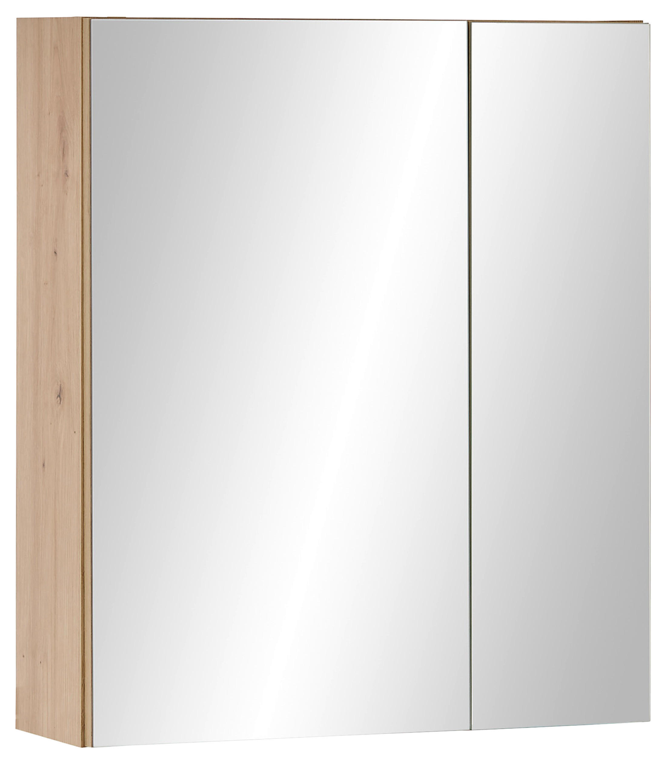 Mid.you Spiegelschrank Eiche Artisan 60x70x20 cm