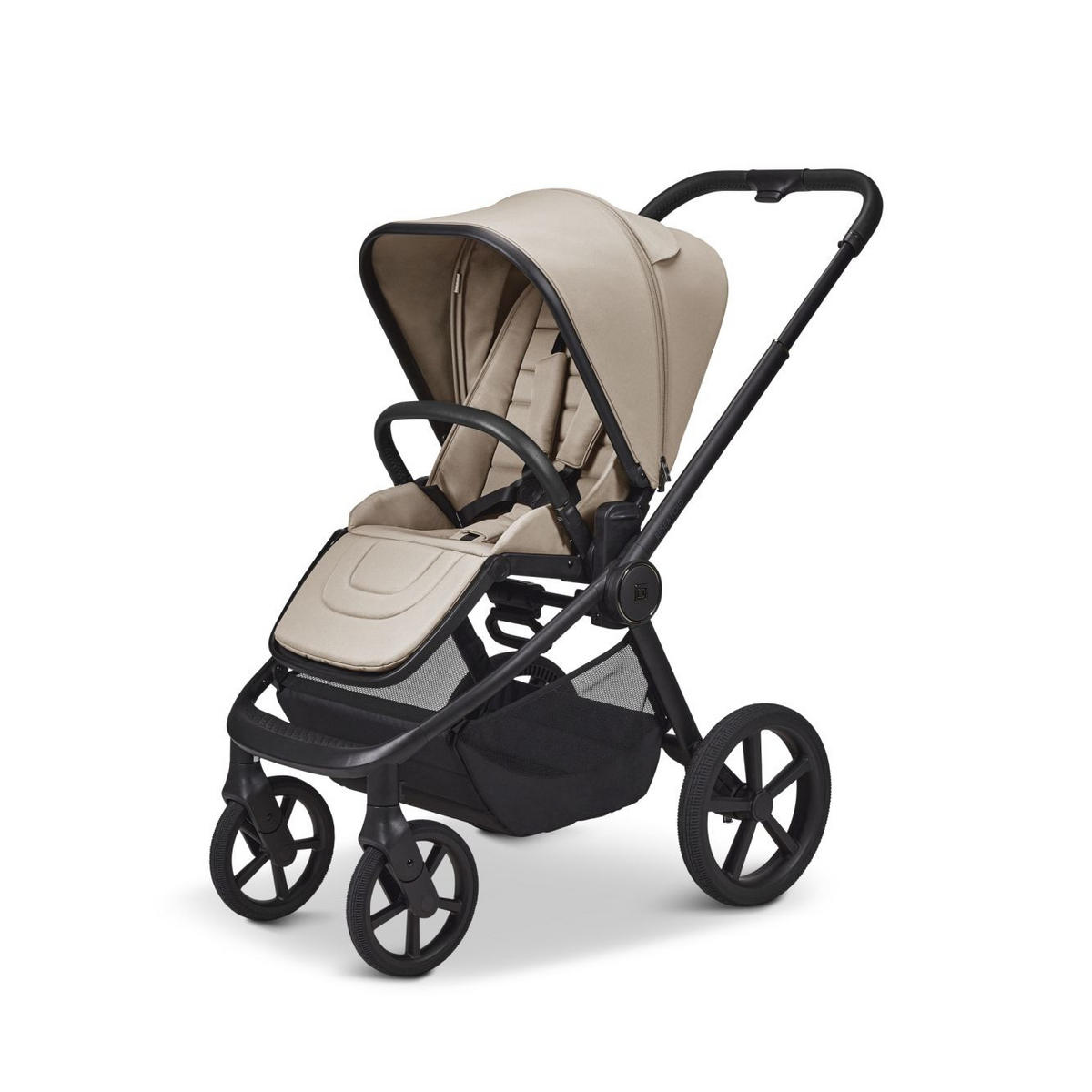 KOMBIKINDERWAGEN  Resea Fold  sand  - Sandfarben/Schwarz, Basics, Textil/Metall (116/57/94cm) - Moon