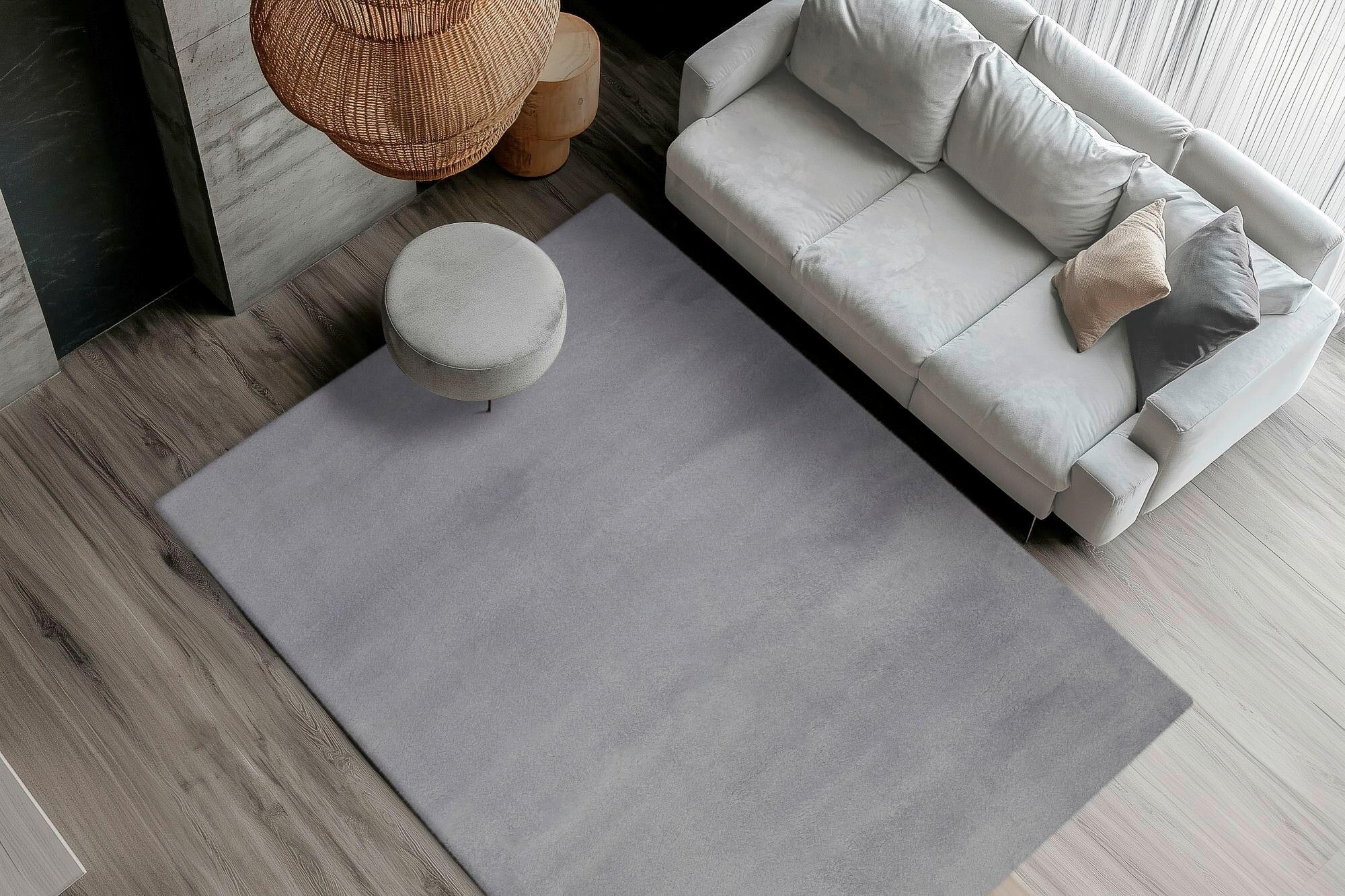 FELLTEPPICH 120/170 cm My Milestone Grau  - Grau, KONVENTIONELL, Textil (120/170cm) - Obsession