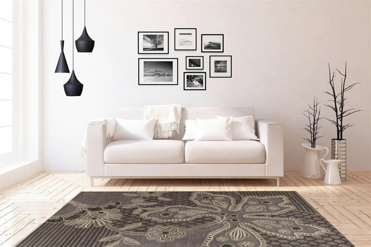 FLACHWEBETEPPICH Wohnzimmer 90/160 cm Beige, Braun rechteckig  - Beige/Braun, Basics, Textil (90/160cm) - Kayoom