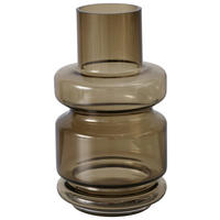 VASE  - Braun, Trend, Glas (14/25cm) - Ambia Home