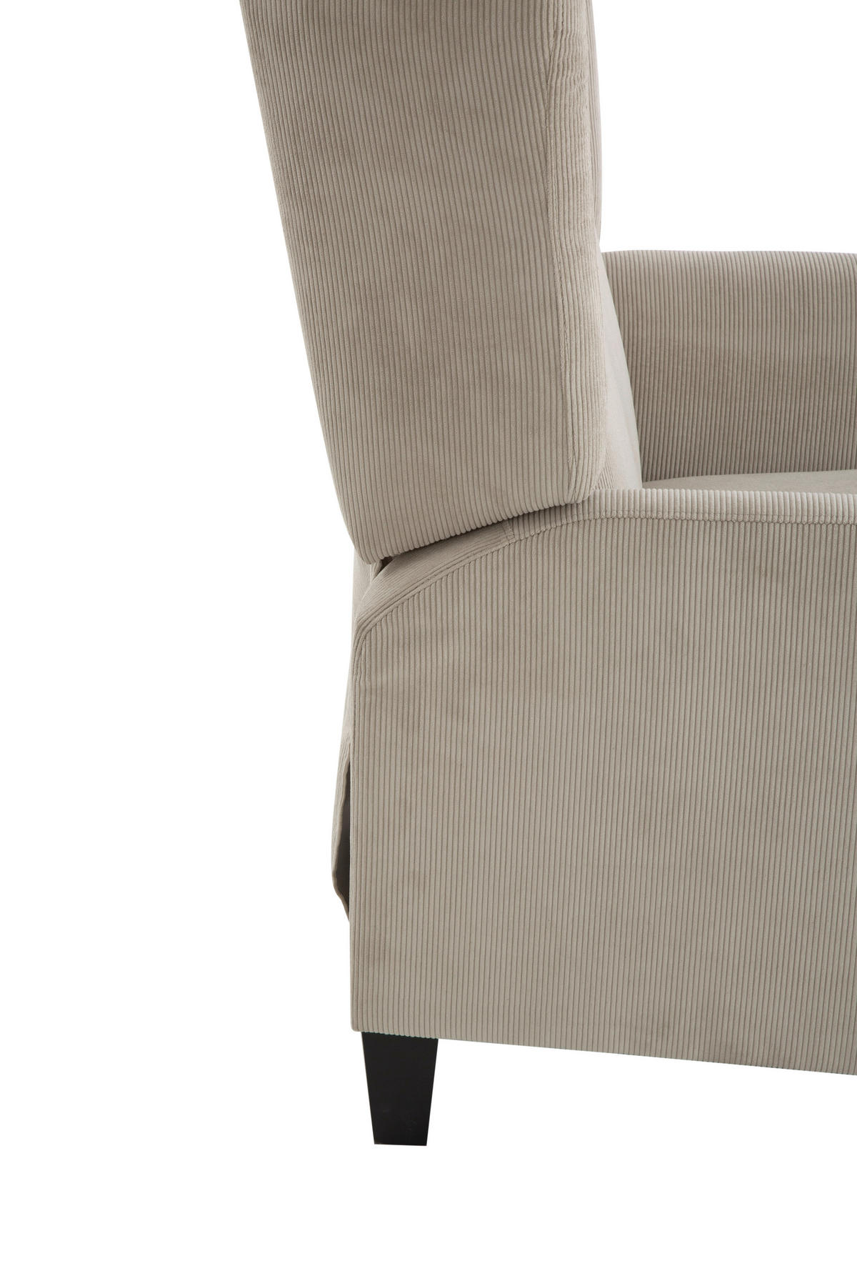 RELAXSESSEL PANNA Cord    - Hellgrau/Schwarz, Design, Kunststoff/Textil (80/105/87-157cm) - P & B