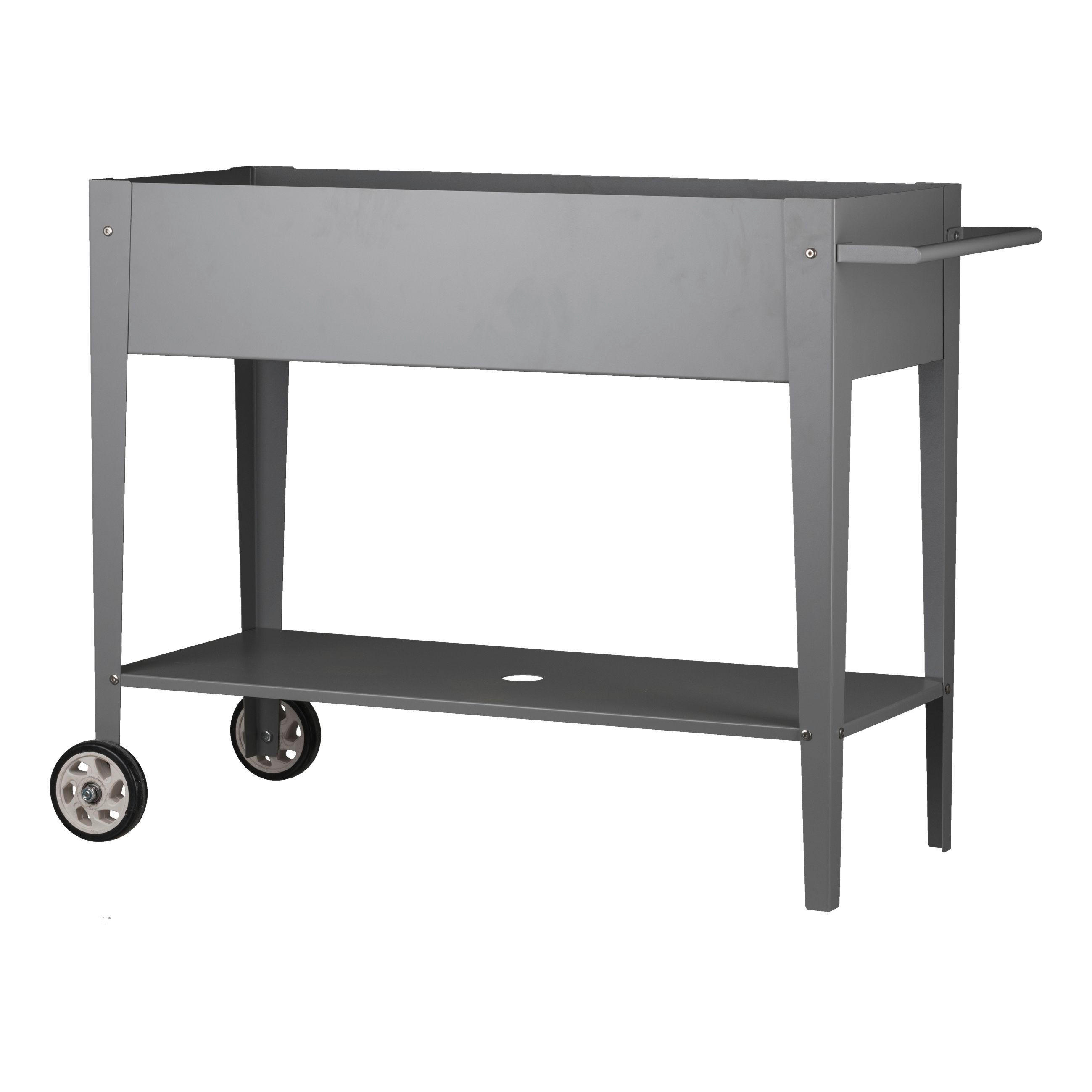 DEKOWAGEN  - Grau, Basics, Metall (103/80/40cm)
