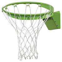 BASKETBALLKORB EXIT DUNKRING - Weiß/Grün, KONVENTIONELL, Metall (45/1.75cm) - EXIT Toys