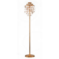 STEHLEUCHTE 30/30/167 cm    - Beige/Goldfarben, KONVENTIONELL, Naturmaterialien/Kunststoff (30/30/167cm)