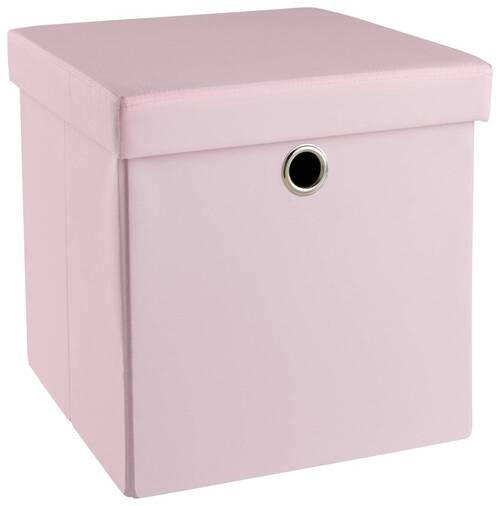 BOX NA HRAČKY - ružová, Trend, kompozitné drevo/textil (32/32/32cm) - My Baby Lou