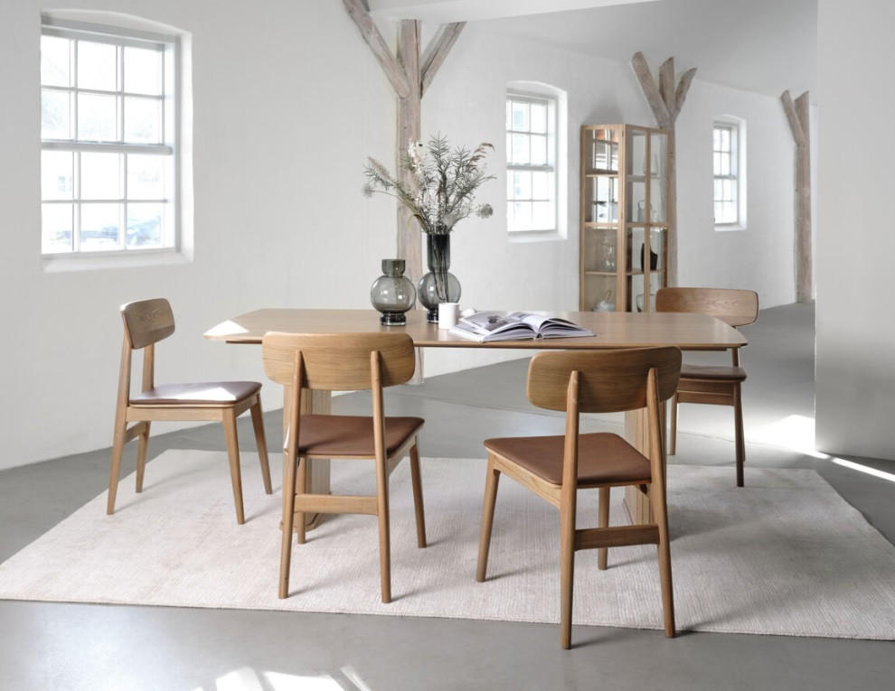STOL  - brun/ekfärgad, Design, trä/plast (46/82/55cm) - Niels Andersson