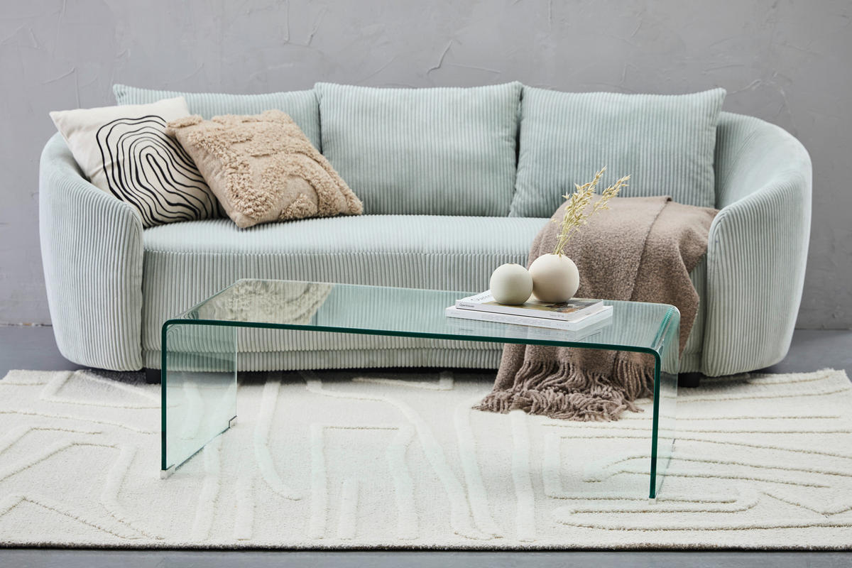 COUCHTISCH ESG rechteckig Transparent  - Transparent, Design, Glas (110/35/55cm) - Livetastic