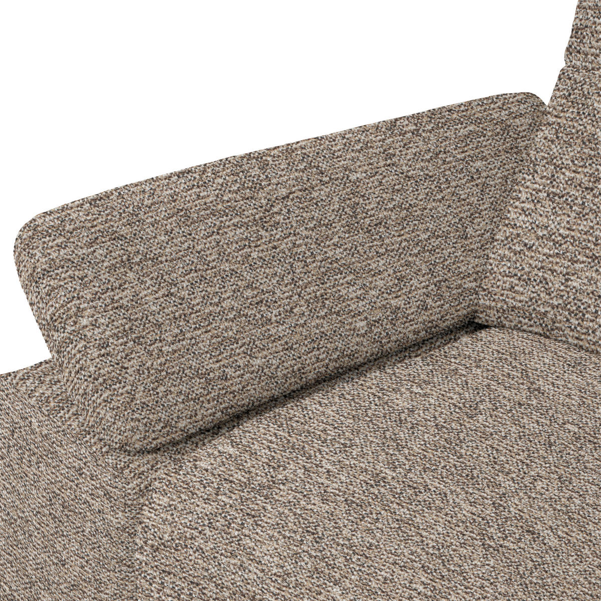ECKSOFA in Chenille, Flachgewebe Beige  318/165 cm  - Beige/Schwarz, Design, Textil/Metall (318/165cm) - Xora