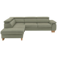 ECKSOFA in Mikrofaser Naturfarben  226/273 cm  - Eichefarben/Beige, LIFESTYLE, Holz/Textil (226/273cm) - Beldomo System
