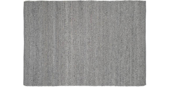 HANDWEBTEPPICH 200/200 cm Helsinki - Grau, Basics, Textil (200/200cm) - Linea Natura