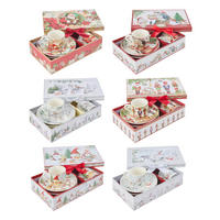 ESPRESSO CSÉSZE ÉS CSÉSZEALJ  - többszínű, Lifestyle, kerámia (100ml) - X-Mas