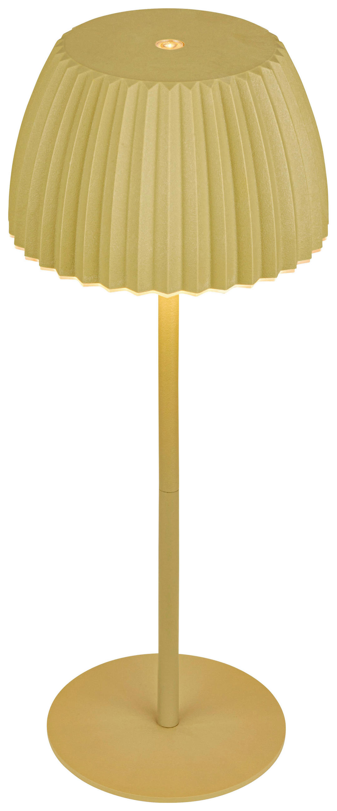 AKKU-TISCHLEUCHTE 14,5/36,5 cm  - Hellgrün, Basics, Kunststoff/Metall (14,5/36,5cm)