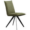 STUHL Webstoff Schwarz, Olivgrün Buche massiv  - Schwarz/Olivgrün, Basics, Holz/Textil (46/91/61cm) - Carryhome