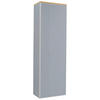 GARDEROBENSCHRANK  in 54/170/31 cm  - Eichefarben/Silberfarben, Design, Glas/Holz (54/170/31cm)