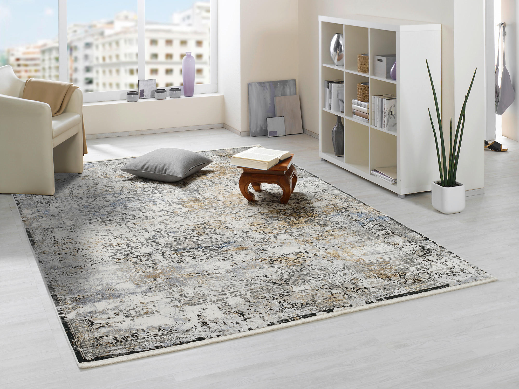 WEBTEPPICH 140/200 cm Le Mans Grau, Multicolor  - Multicolor/Grau, Design, Textil (140/200cm) - Dieter Knoll