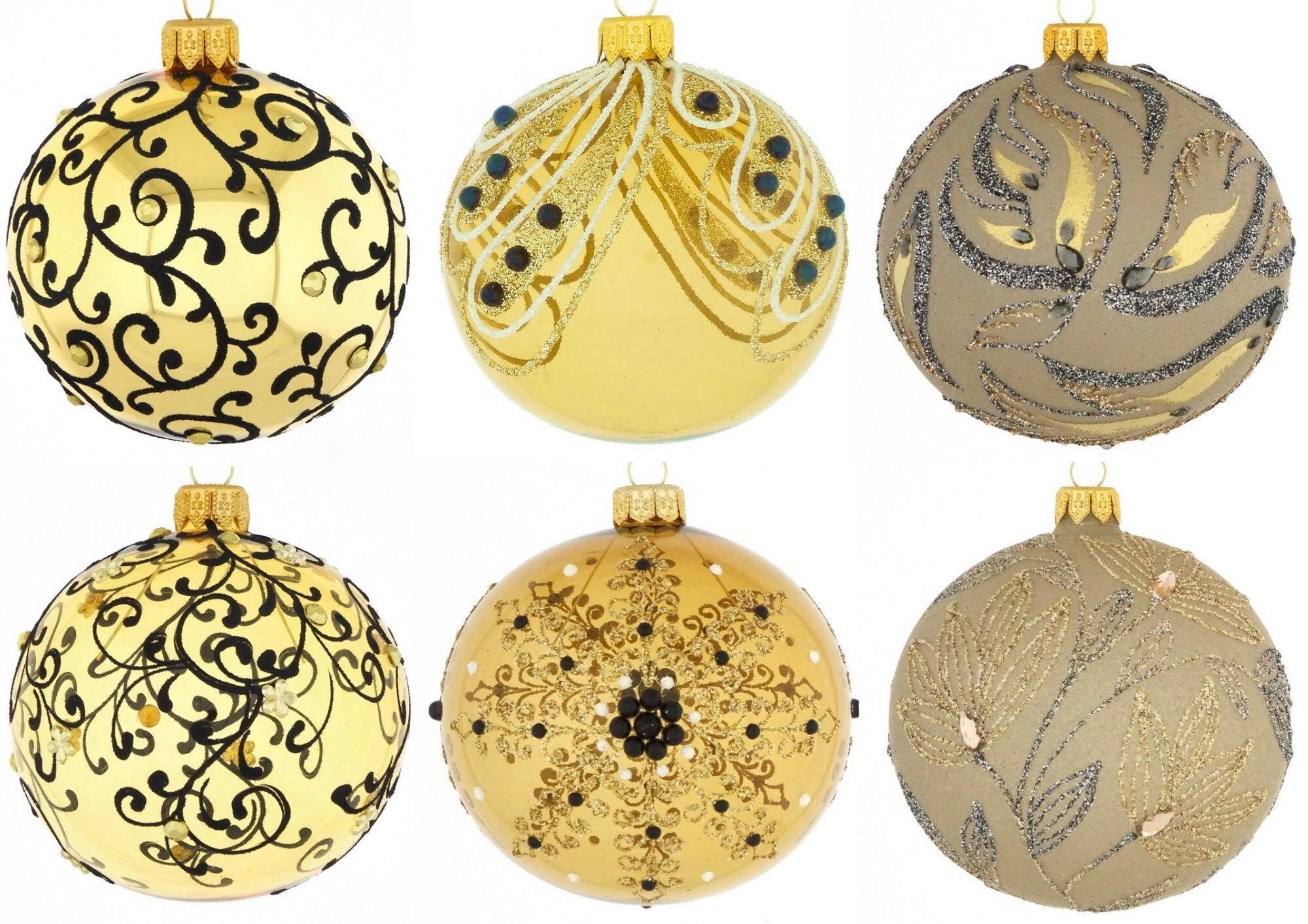GLOB DE CRĂCIUN - auriu, Lifestyle, sticlă/metal (8cm) - X-Mas