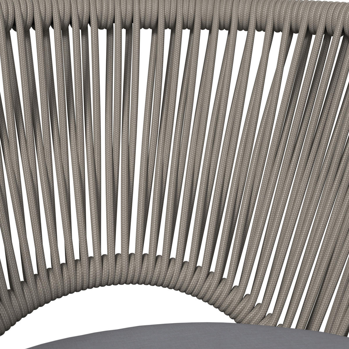 GARTENSTUHL Eisen Grau, Beige  - Beige/Grau, MODERN, Kunststoff/Textil (58/75/57cm) - Ambia Garden