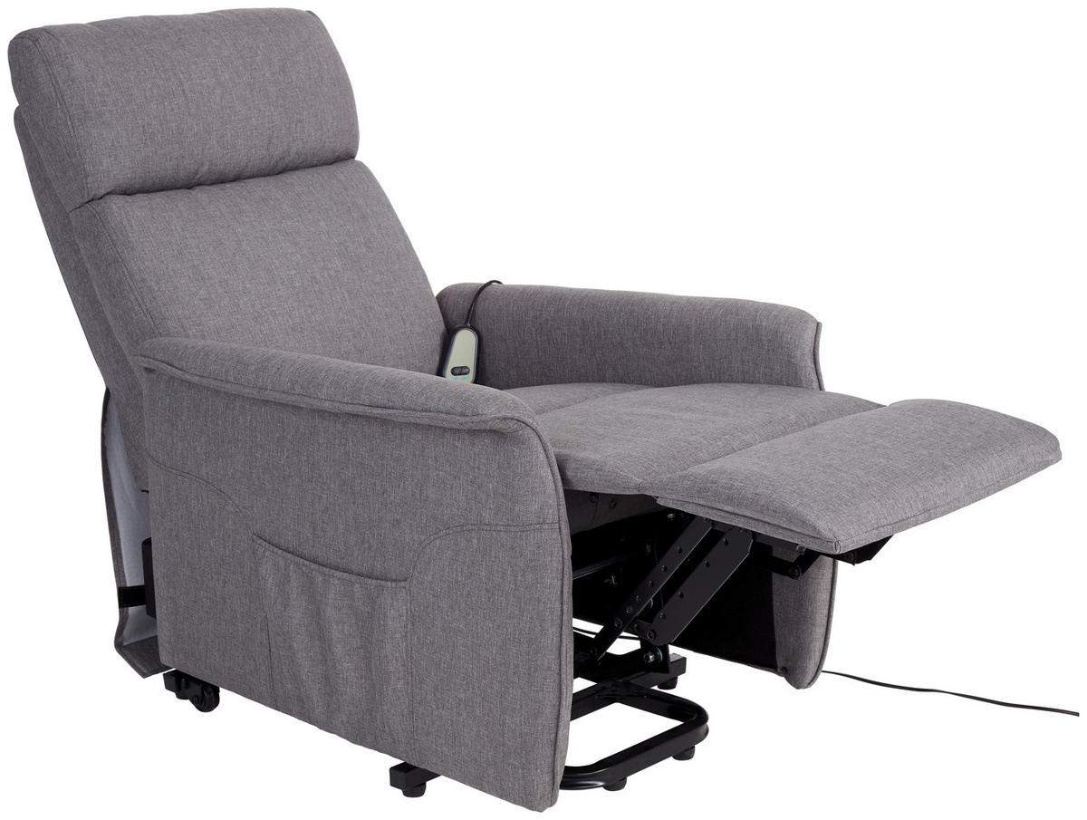 RELAXSESSEL Webstoff    - Grau, KONVENTIONELL, Textil/Metall (66/80-97/90-159,5cm) - MID.YOU