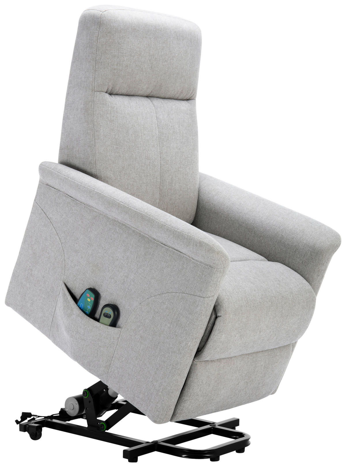 MASSAGESESSEL Mikrofaser Greige    - Greige/Schwarz, KONVENTIONELL, Kunststoff/Textil (72/102/86cm) - MID.YOU