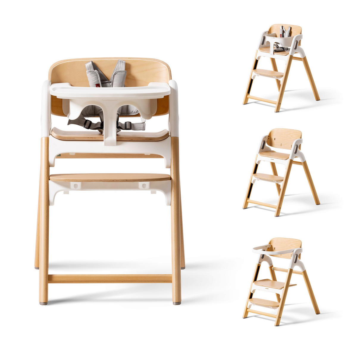 KOMBIHOCHSTUHL Hochstuhl  - Hellbraun, Basics, Holz (71,1/79,5/56,2cm) - Momcozy