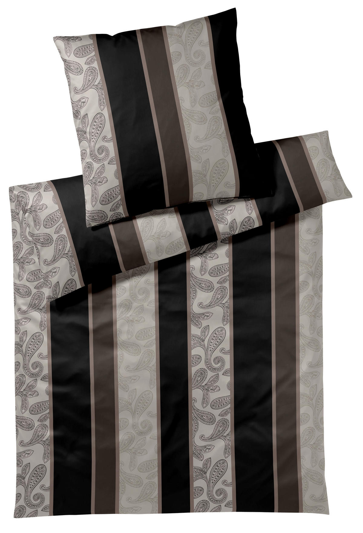 POSTEĽNÁ BIELIZEŇ, makosatén, čierna, 140/200 cm  - čierna, Basics, textil (140/200cm) - Joop!