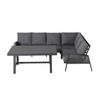 LOUNGE GARNITURA  antracit   - tamno siva/antracit, Moderno, metal/tekstil (279/219cm) - Amatio