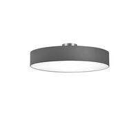 DECKENLEUCHTE Hotel 65/17 cm   - Grau/Nickelfarben, Design, Textil/Metall (65/17cm) - Trio Leuchten
