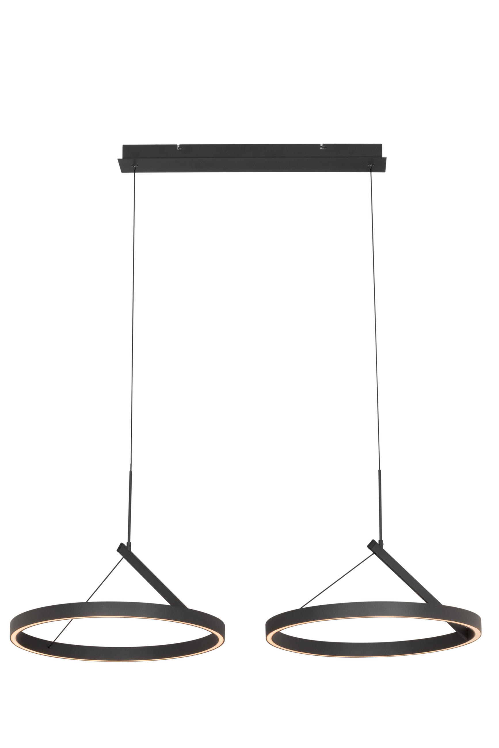 LED-HÄNGELEUCHTE Aero 98/45/150 cm   - Schwarz, Design, Metall (98/45/150cm) - Dieter Knoll