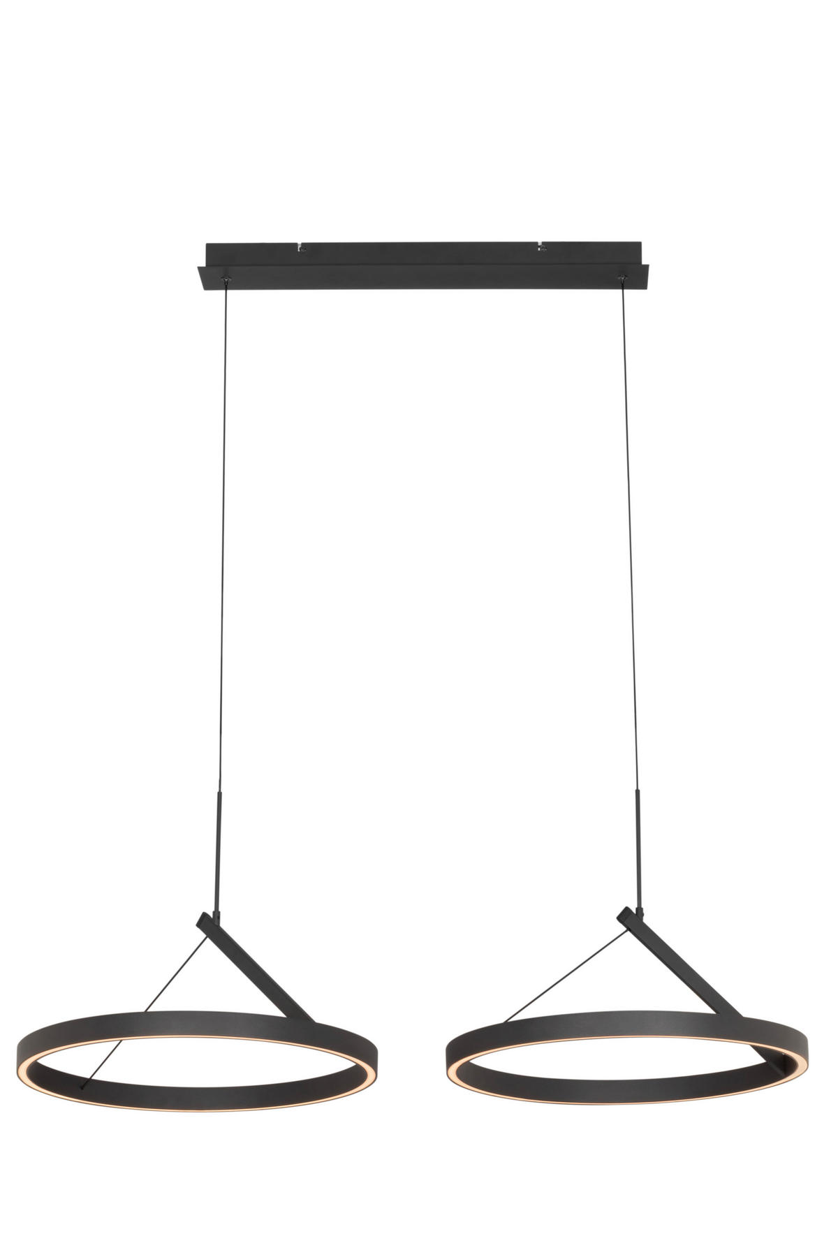LED-HÄNGELEUCHTE Aero 98/45/150 cm   - Schwarz, Design, Metall (98/45/150cm) - Dieter Knoll