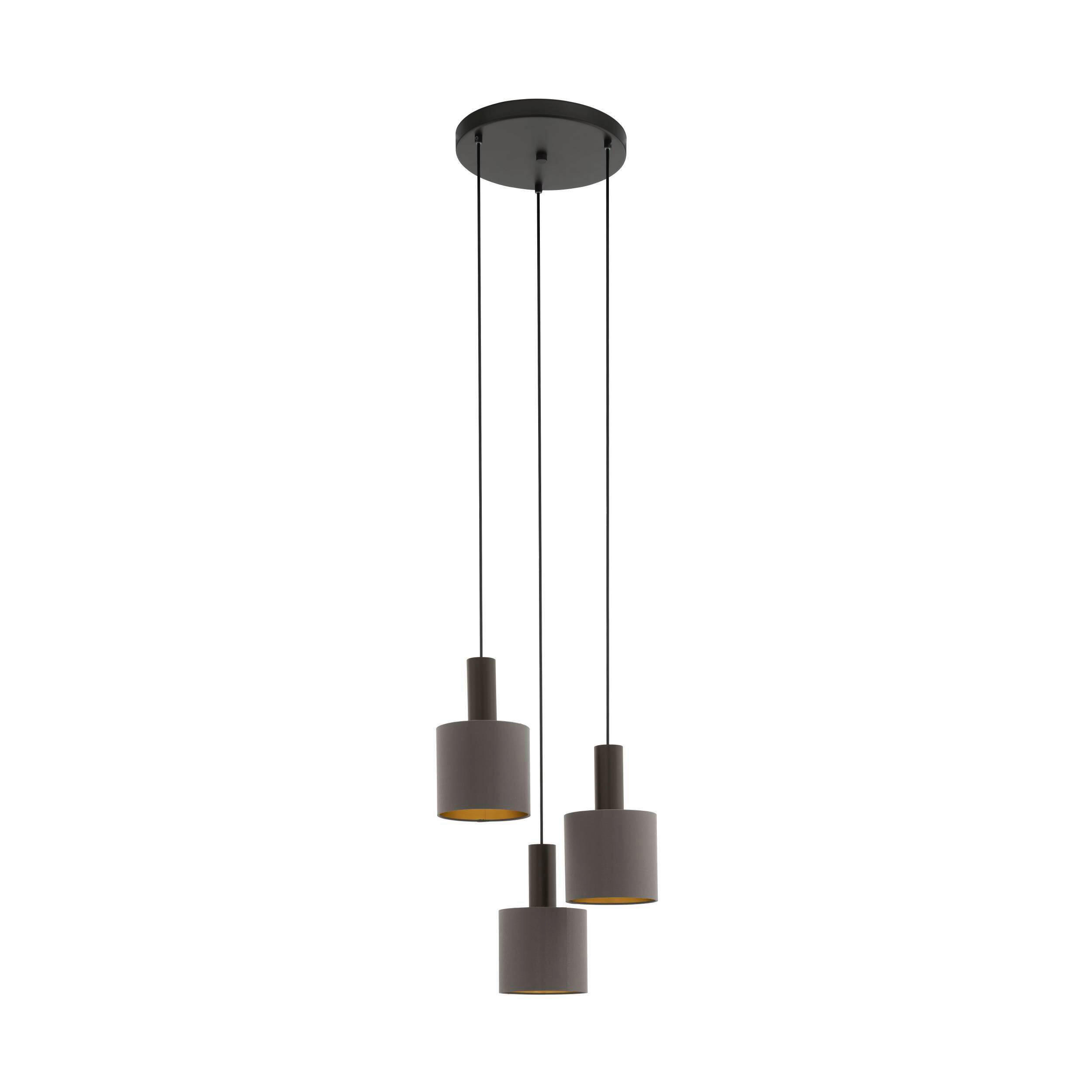 LUSTRĂ 42/150 cm  - auriu/cappuccino, Basics, metal/textil (42/150cm)