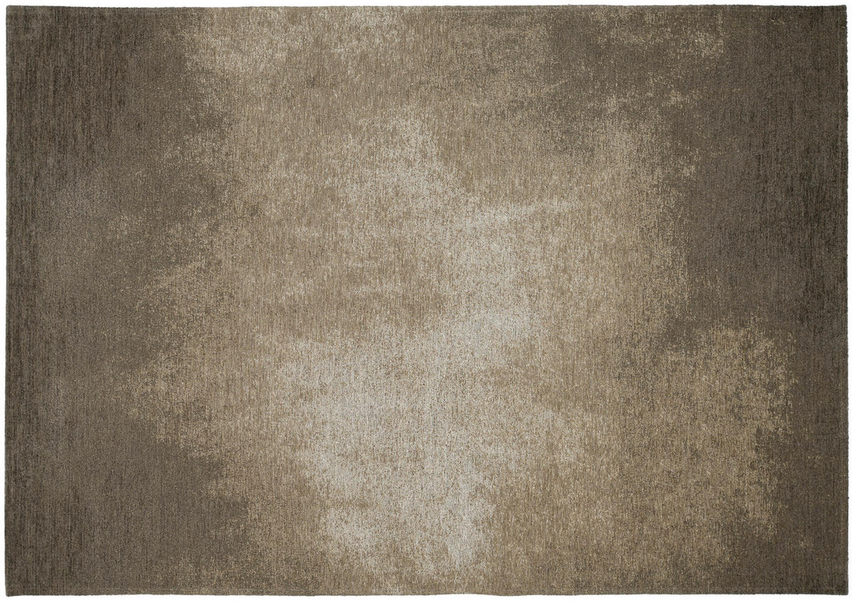 FLACHWEBETEPPICH 68/130 cm Lykaris Dunkelgrau, Dunkelbraun  - Dunkelgrau/Dunkelbraun, Design, Kunststoff/Textil (68/130cm) - Novel