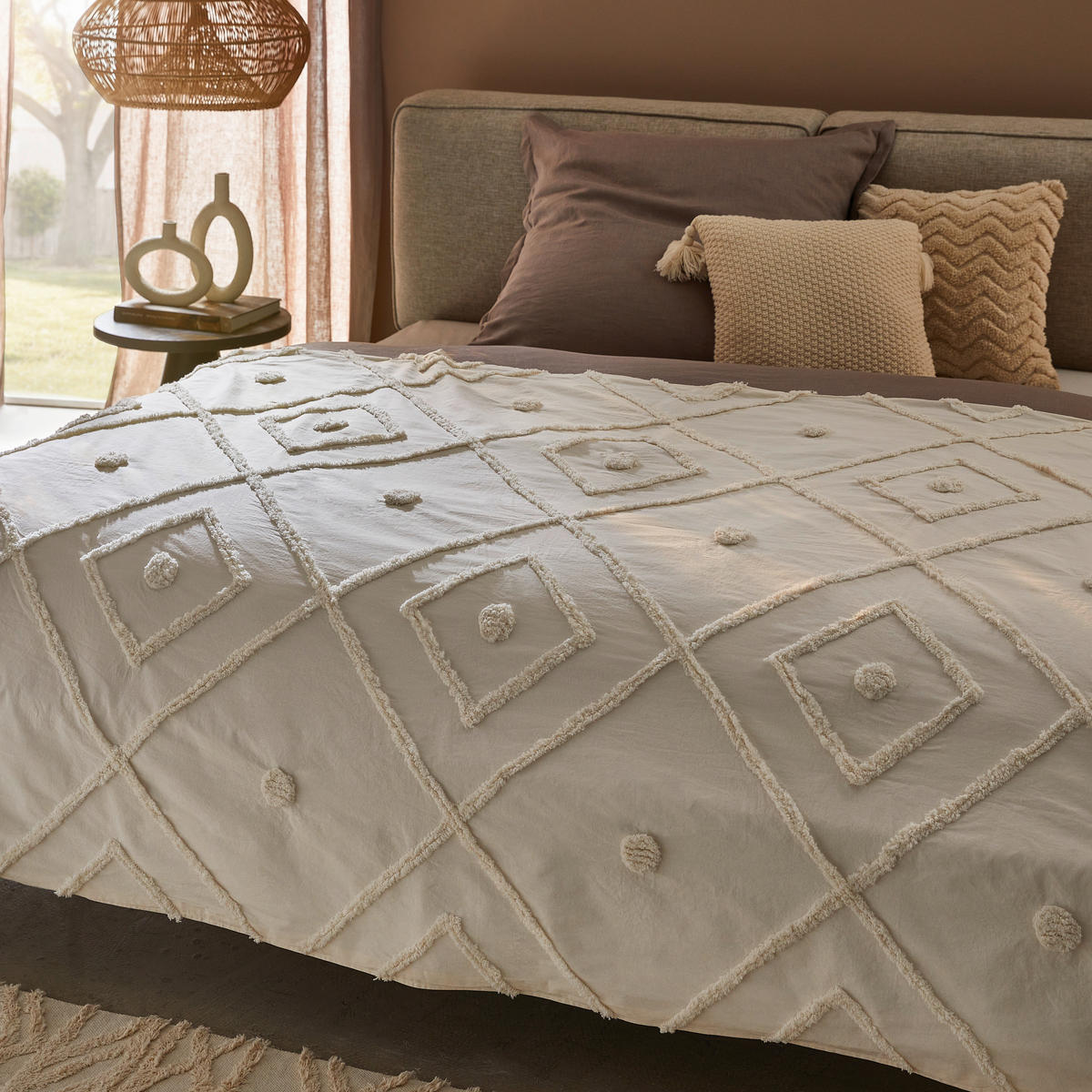 ÜBERWURF - Naturfarben, MODERN, Textil (140/200cm) - Ambiente