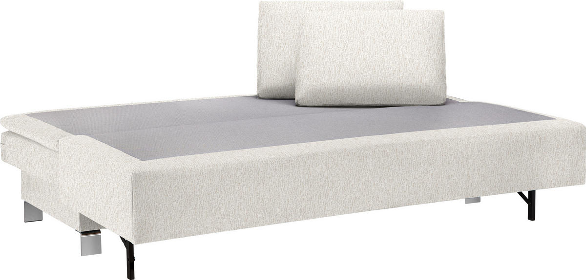 SCHLAFSOFA in Webstoff Beige  - Beige, MODERN, Textil/Metall (200/85/90cm) - Joka