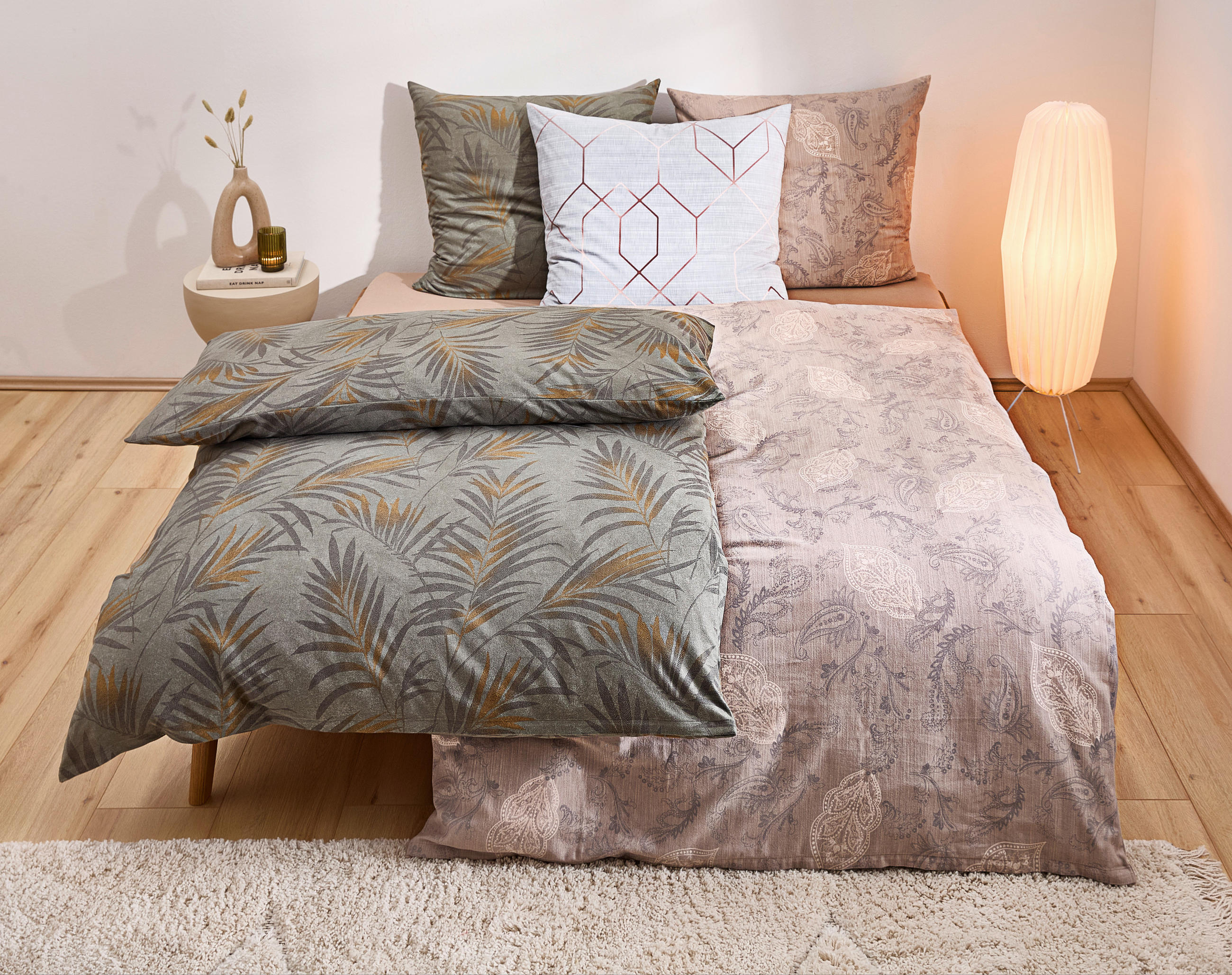 BETTWÄSCHE Atelier Flanell 155/220 cm  - Braun, Basics, Textil (155/220cm) - Estella