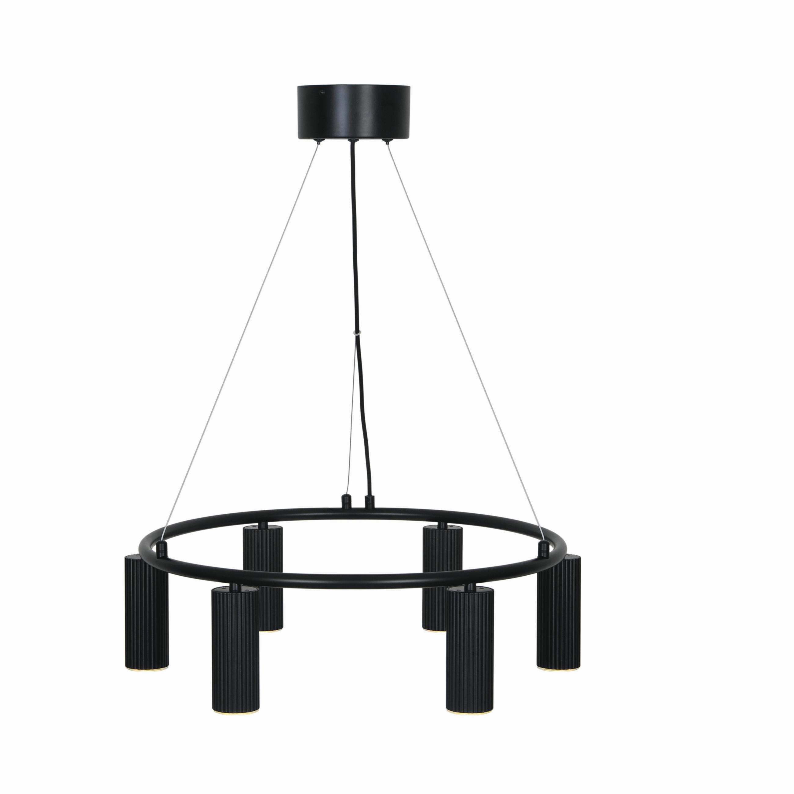 PENDELLEUCHTE Vico 53,4/53,4 cm  - Schwarz, Design, Metall (53,4/53,4cm) - Nordlux