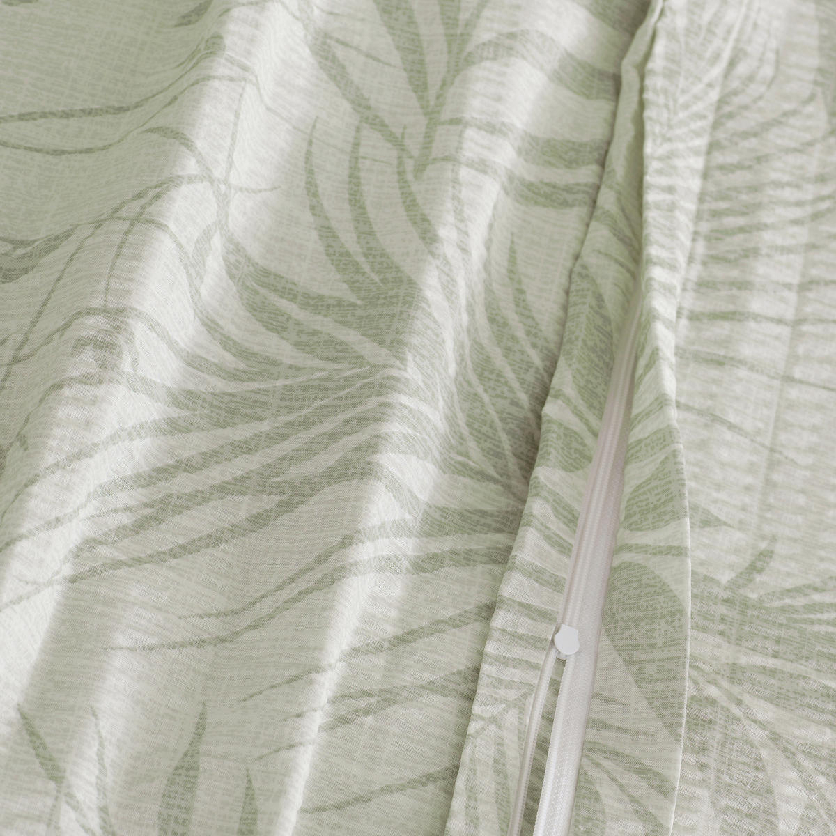 BETTWÄSCHE Seersucker 100/135 cm  - Salbeigrün, Design, Textil (100/135cm) - Florella