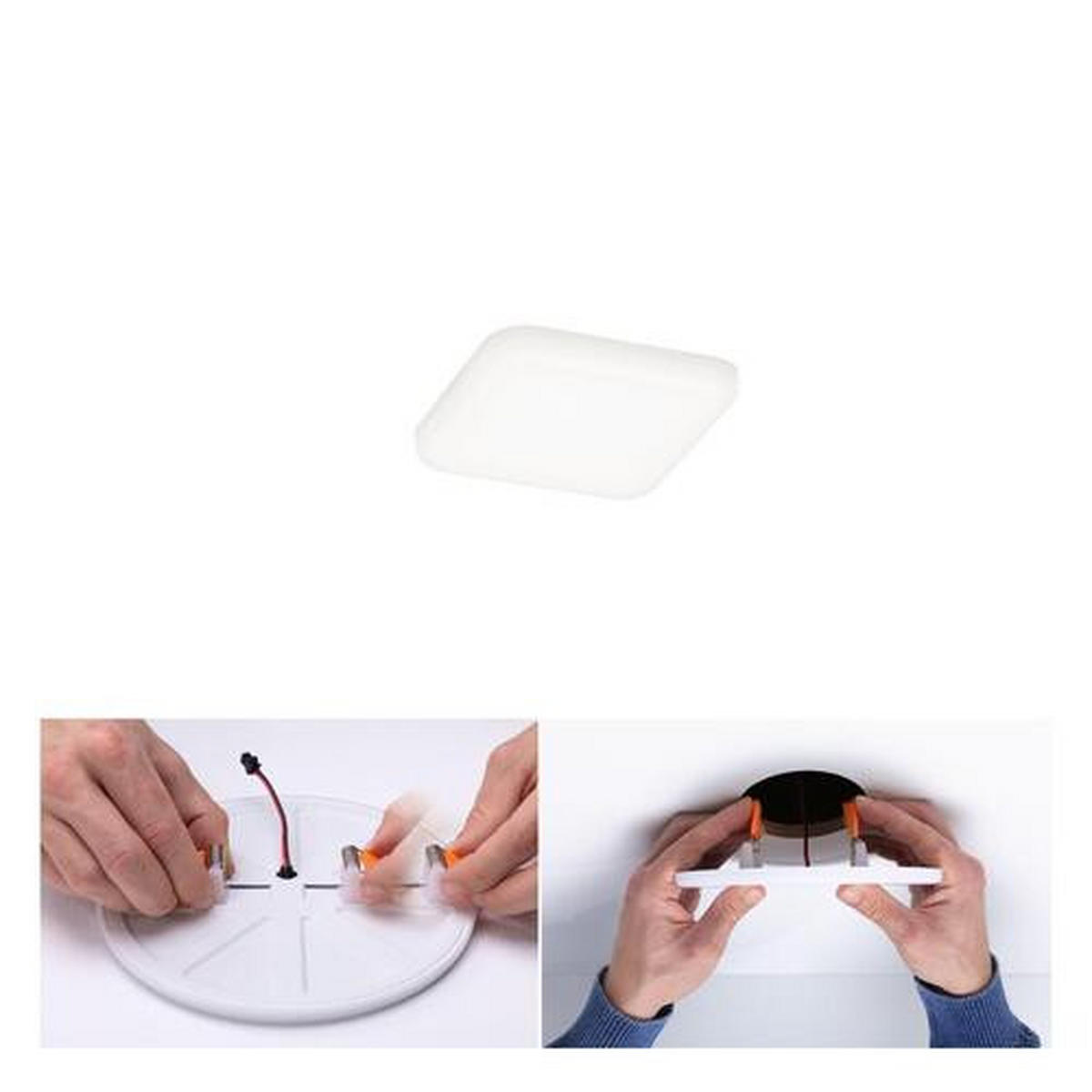 LED-PANEEL 7,5/7,5/1 cm   - Weiß, LIFESTYLE, Kunststoff (7,5/7,5/1cm) - Paulmann
