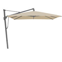 AMPELSCHIRM 400x300 cm Creme  - Anthrazit/Creme, Basics, Textil/Metall (400/300cm) - Glatz