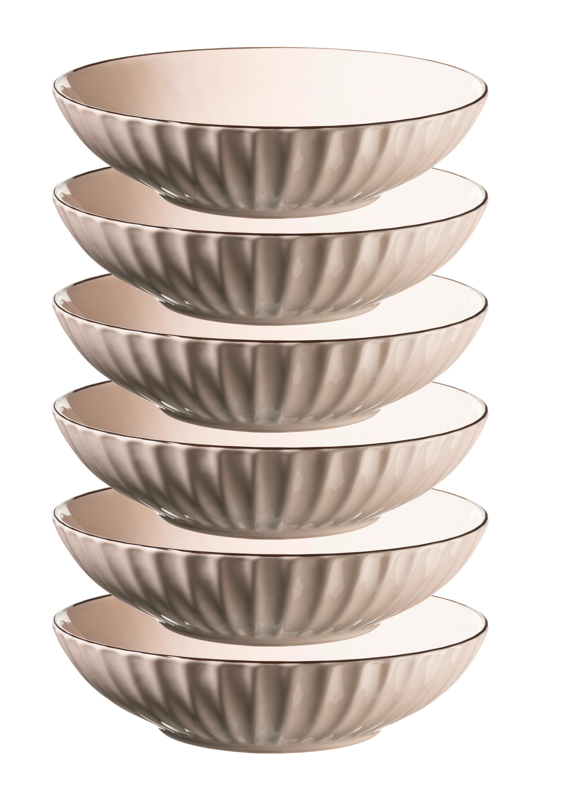 TELLERSET Osita 6-teilig  - Creme, Basics, Keramik - Mäser