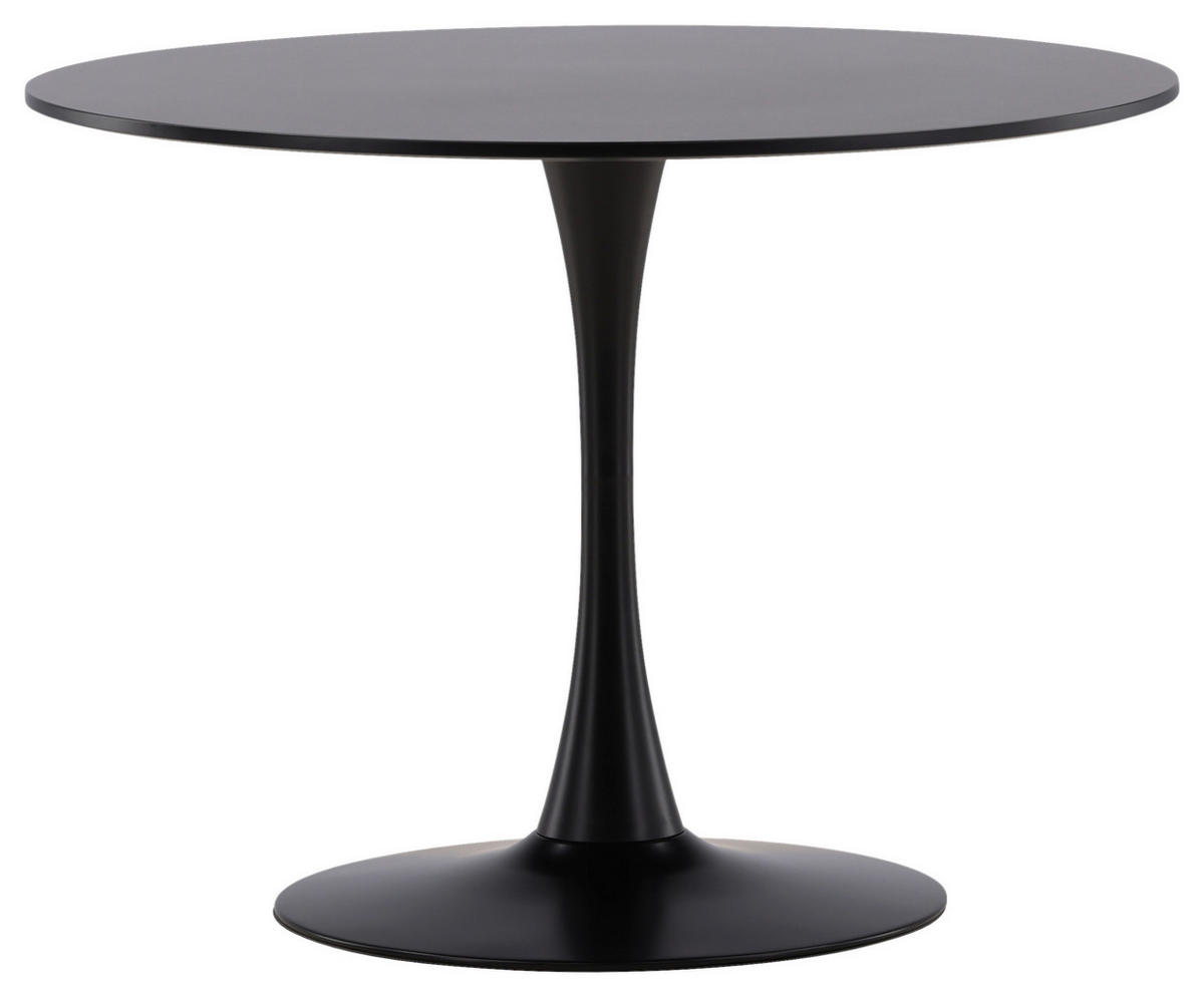 ESSTISCH in Metall, Holzwerkstoff 100/100/74 cm  - Schwarz, Design, Holzwerkstoff/Metall (100/100/74cm) - Livetastic