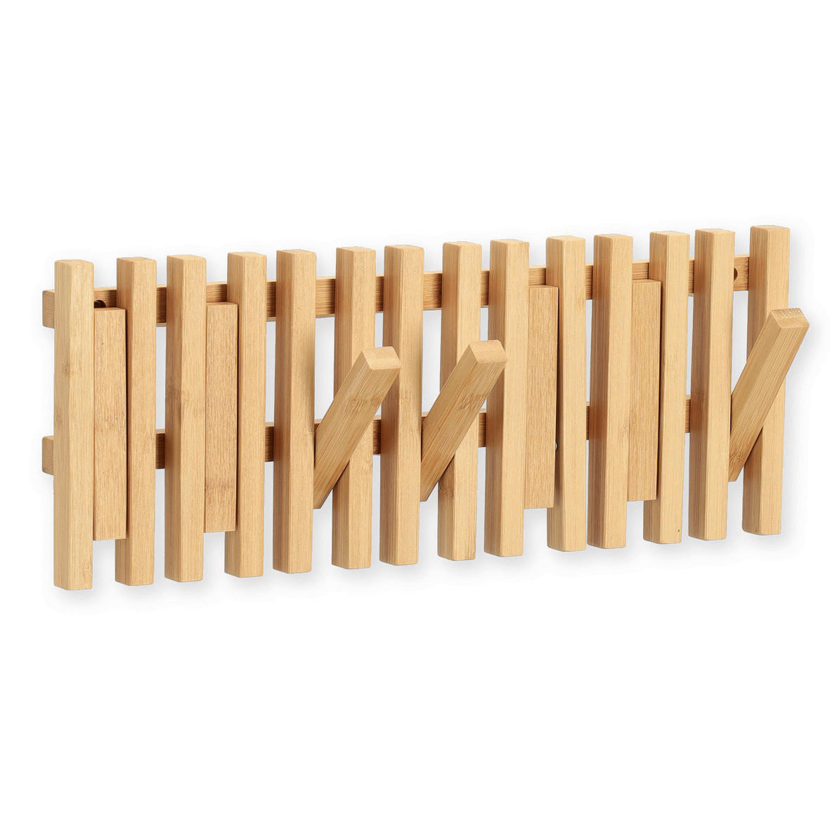 Zeller Present Wandgarderobe Natur 3.5x16x41 cm