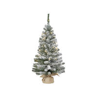WEIHNACHTSBAUM 90 cm  - Weiß/Grün, Basics, Kunststoff/Textil (46/90cm) - X-Mas
