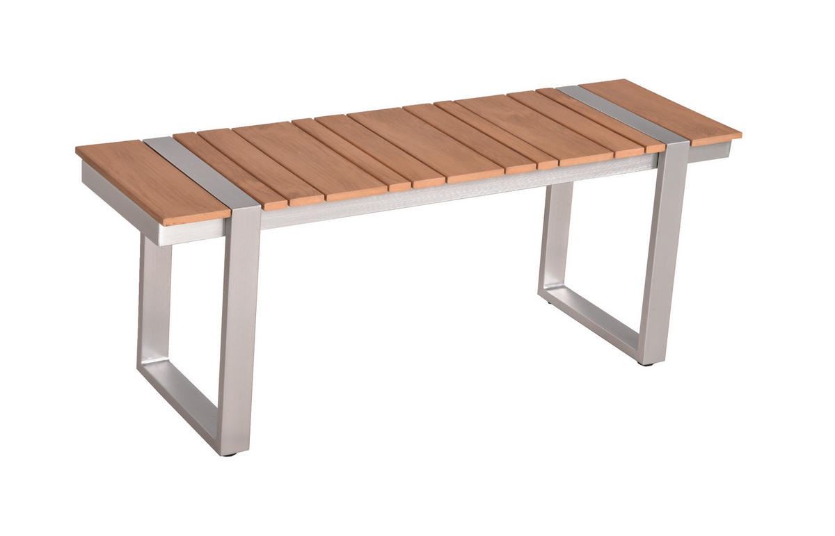 LOUNGEGARNITUR 6-teilig   170/69/223 cm Aluminium  - Hellbraun/Beige, Basics, Kunststoff/Textil (170/69/223cm) - Gardenson
