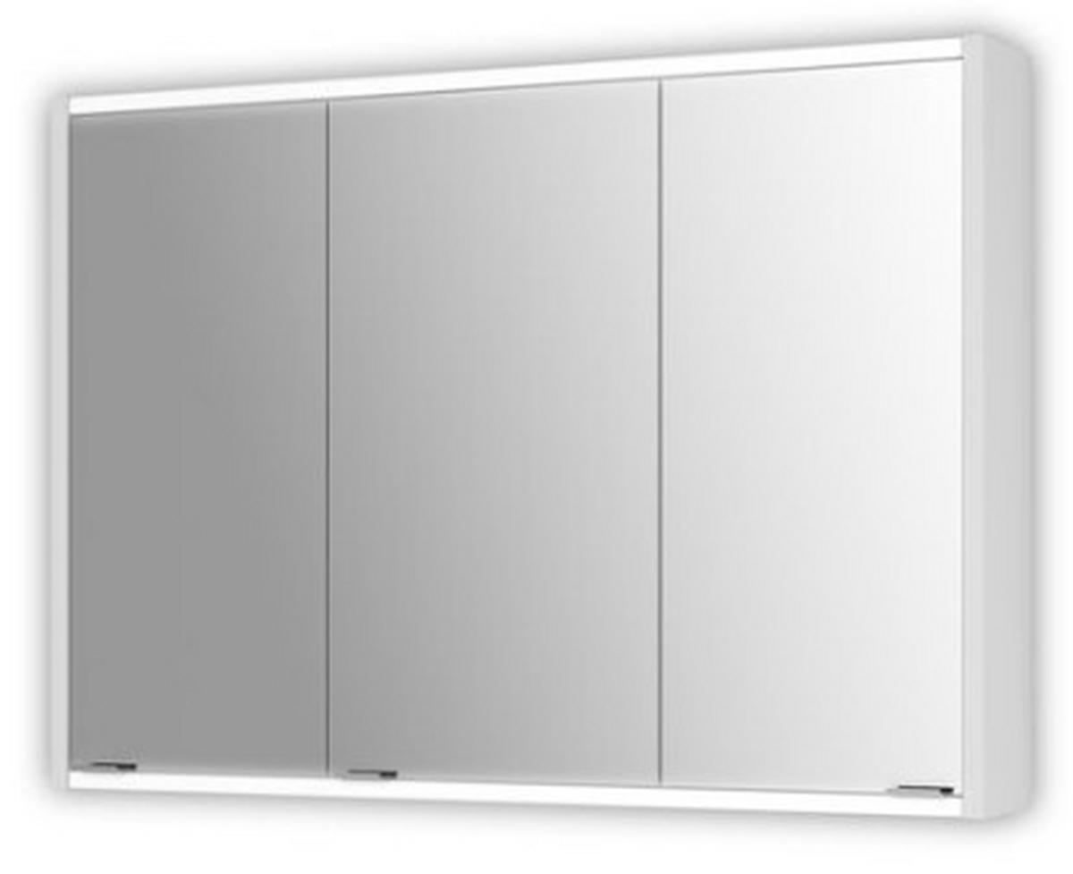 SPIEGELSCHRANK 100/71,4/15,2 cm  - Chromfarben/Weiß, KONVENTIONELL, Glas/Holz (100/71,4/15,2cm) - Xora