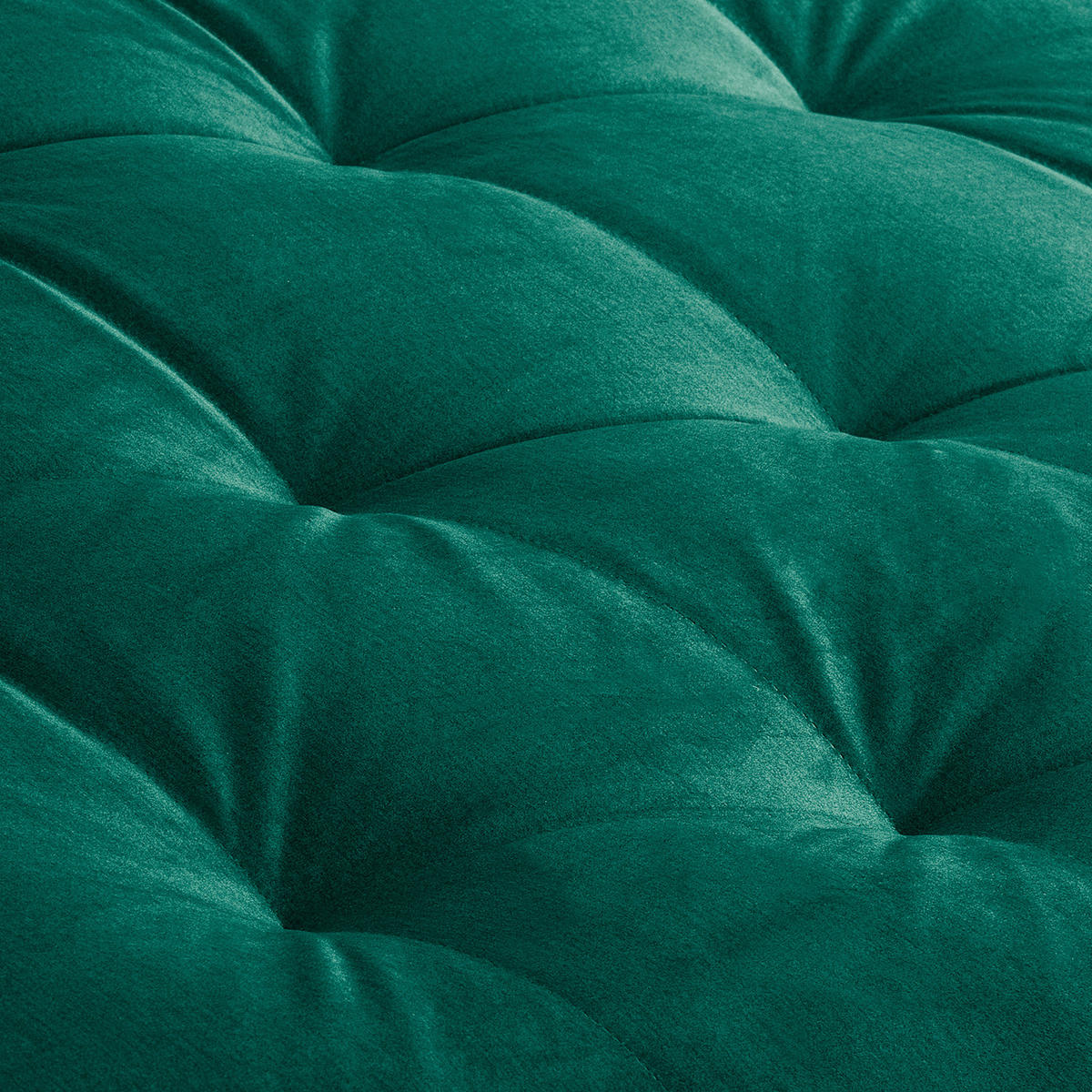 ECKSOFA Velours Grün  - Schwarz/Grün, Design, Kunststoff/Textil (243/284cm) - P & B
