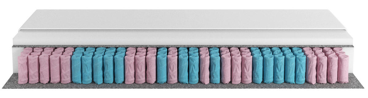 BOXSPRINGBETT 180/200 cm  in Anthrazit  - Anthrazit/Silberfarben, KONVENTIONELL, Textil/Metall (180/200cm) - MID.YOU