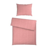 BETTWÄSCHE Mavie Satin 140/200 cm  - Pink/Silberfarben, KONVENTIONELL, Textil (140/200cm) - Esposa