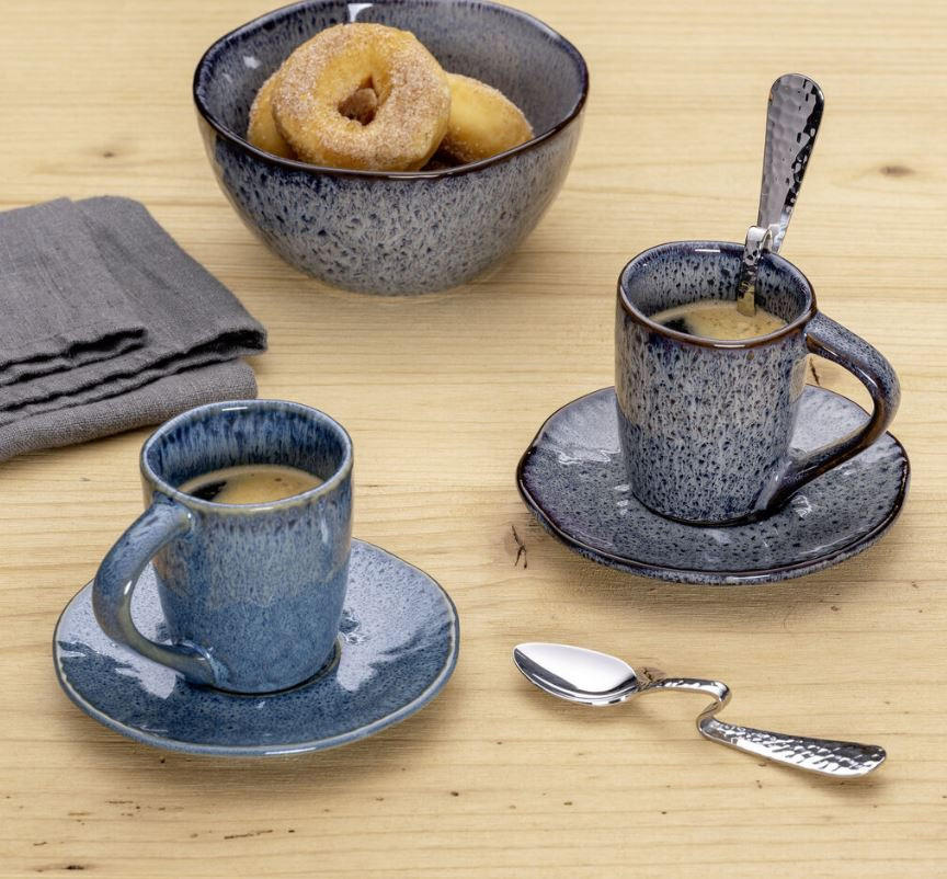 PODŠÁLEK NA ESPRESSO - antracitová, Lifestyle, keramika (11cm) - Leonardo