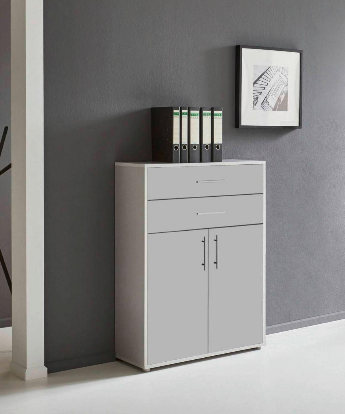 AKTENSCHRANK 84,4/113,6/33 cm  - Hellgrau, LIFESTYLE, Holzwerkstoff (84,4/113,6/33cm) - MID.YOU